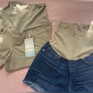 🆕 2 Maternity Shorts